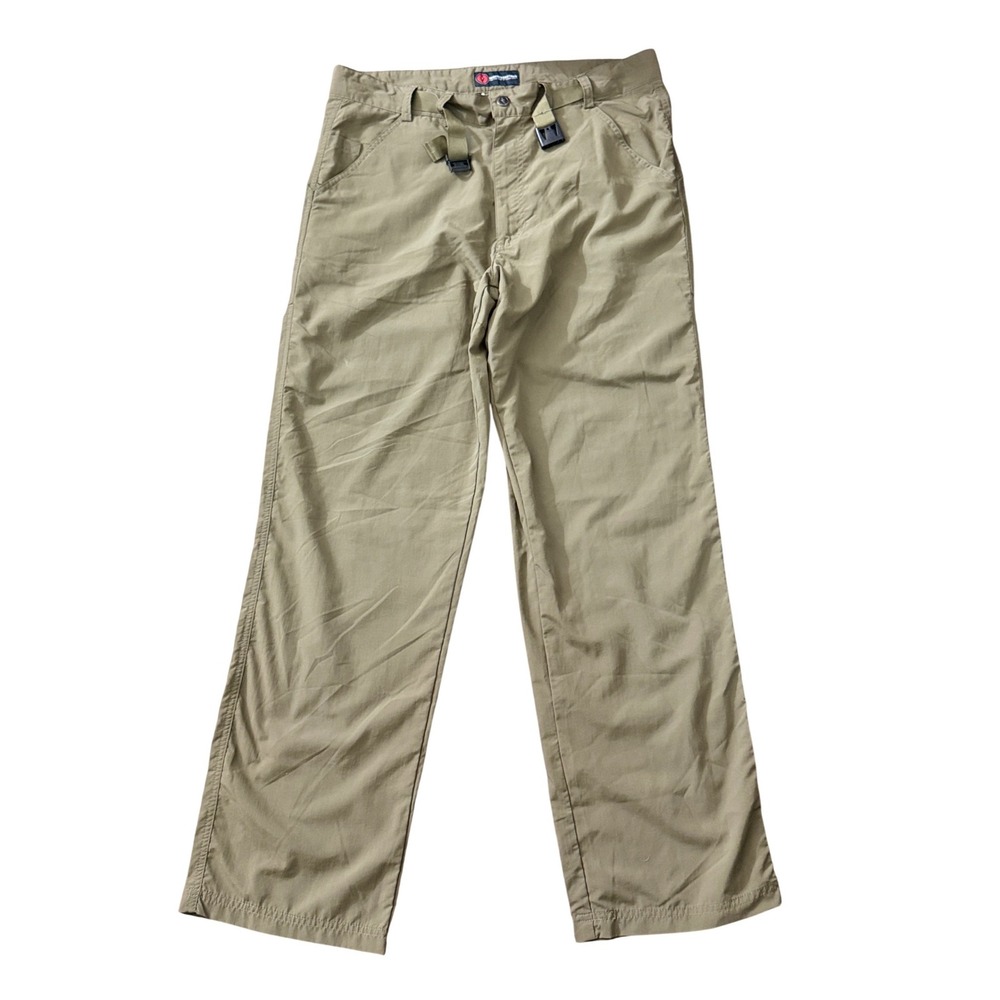 SCOTTEVEST SeV TEC Travel Pants Mens 34x32 Olive Green‎ Utility Hiking GG27